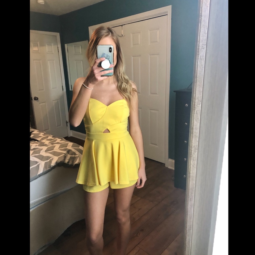 Yellow romper